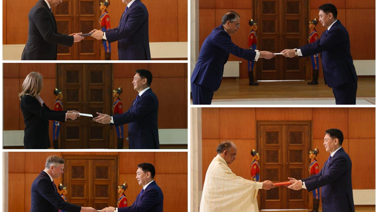 Хавсран суух Элчин сайд нар Итгэмжлэх жуух бичгээ өргөн барилаа