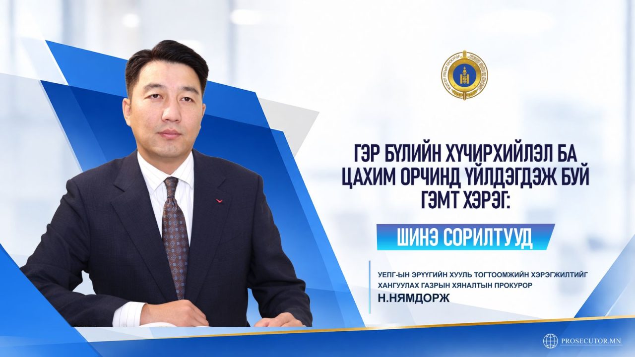 Н.Нямдорж: Гэр бүлийн хүчирхийлэл нь цахим орчинд  шилжиж улам нарийн төвөгтэй, хувьсан өөрчлөгдөж байна